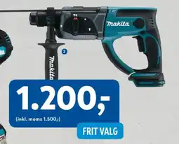 Davidsen Makita bore-/ mejselhammer 18 v tilbud