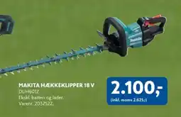 Davidsen Makita hækkeklipper 18 v tilbud