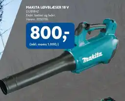 Davidsen Makita løvblæser 18 v tilbud