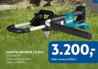 Davidsen Makita pælebor 2 x 18 v tilbud