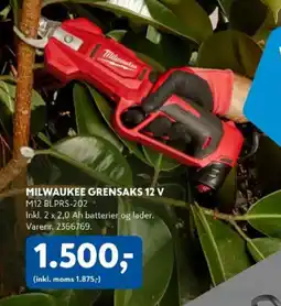 Davidsen Milwaukee grensaks 12 v tilbud