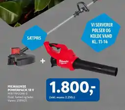 Davidsen Milwaukee powerpack 18 v tilbud