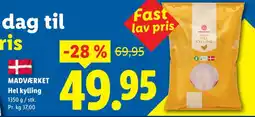 Lidl MADVÆRKET Hel kylling tilbud