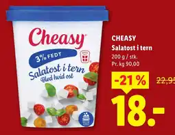 Lidl CHEASY Salatost i tern tilbud