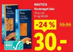 Lidl NAUTICA Varmrøget laks tilbud
