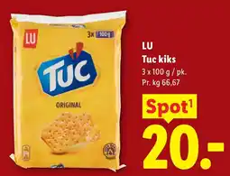 Lidl LU Tuc kiks tilbud