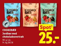 Lidl CHOKOBÆR Jordbær med chokoladeovertræk tilbud