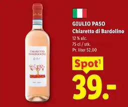 Lidl GIULIO PASO Chiaretto di Bardolino tilbud
