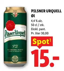 Lidl PILSNER URQUELL Øl tilbud