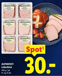 Lidl ALPENFEST Leberkäse tilbud