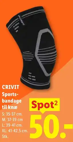 Lidl CRIVIT Sports- bandage til knæ tilbud