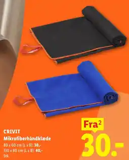 Lidl CRIVIT Mikrofiberhåndklæde tilbud