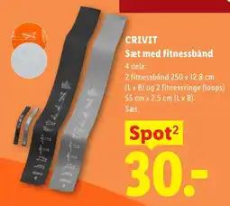 Lidl CRIVIT Sæt med fitnessbånd tilbud