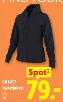 Lidl CRIVIT Sweatjakke tilbud