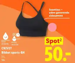 Lidl CRIVIT Ribbet sports-BH tilbud