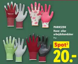 Lidl PARKSIDE Have- eller arbejdshandsker tilbud