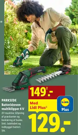 Lidl PARKSIDE Batteridreven multiklipper 4 V tilbud