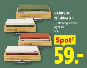 Lidl PARKSIDE 2i1 slibesten tilbud