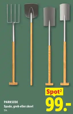 Lidl PARKSIDE Spade, greb eller skovl tilbud