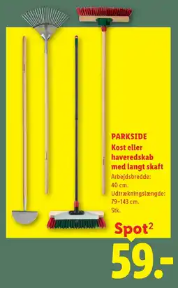 Lidl PARKSIDE Kost eller haveredskab med langt skaft tilbud