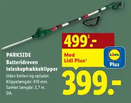 Lidl PARKSIDE Batteridreven teleskophækkeklipper tilbud