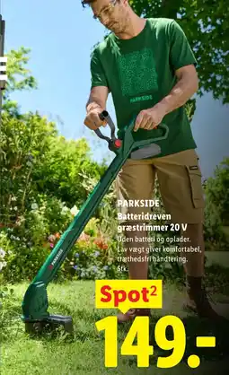 Lidl PARKSIDE Batteridreven græstrimmer 20 V tilbud