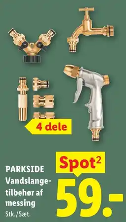 Lidl PARKSIDE Vandslange- tilbehør af messing tilbud