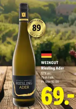 Lidl WEINGUT Riesling Ader tilbud