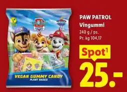 Lidl PAW PATROL Vingummi tilbud