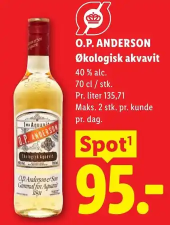 O.P. ANDERSON Økologisk akvavit