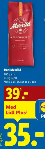 Lidl Rød Merrild tilbud