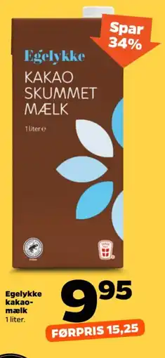 Netto Egelykke kakao- mælk tilbud