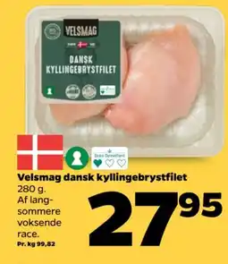 Netto Velsmag dansk kyllingebrystfilet tilbud