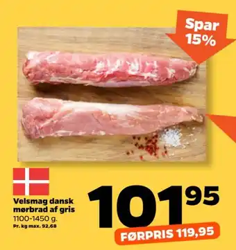 Velsmag dansk mørbrad af gris