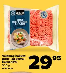 Netto Velsmag hakket grise- og kalve- kød 8-12% tilbud