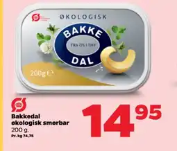 Netto Bakkedal økologisk smørbar tilbud