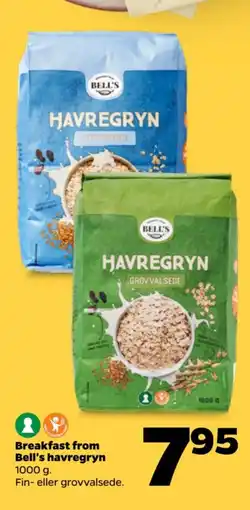 Netto Breakfast from Bell's havregryn tilbud