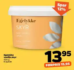 Netto Egelykke vanilje skyr tilbud