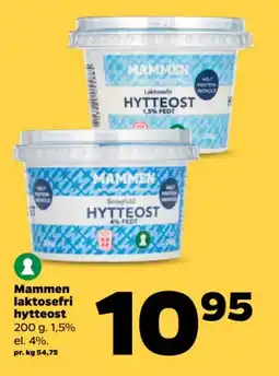 Netto Mammen laktosefri hytteost tilbud