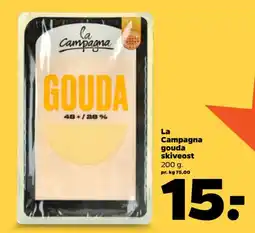 Netto La Campagna gouda skiveost tilbud