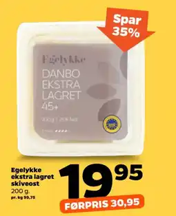 Netto Egelykke ekstra lagret skiveost tilbud
