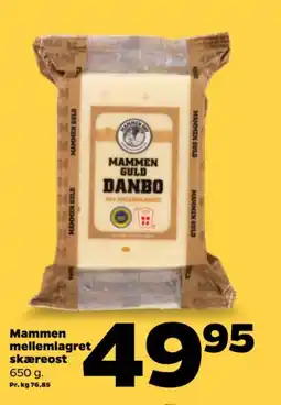 Netto Mammen mellemlagret skæreost tilbud