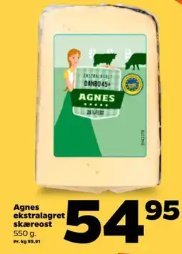 Netto Agnes ekstralagret skæreost tilbud