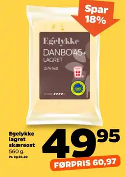 Netto Egelykke lagret skæreost tilbud
