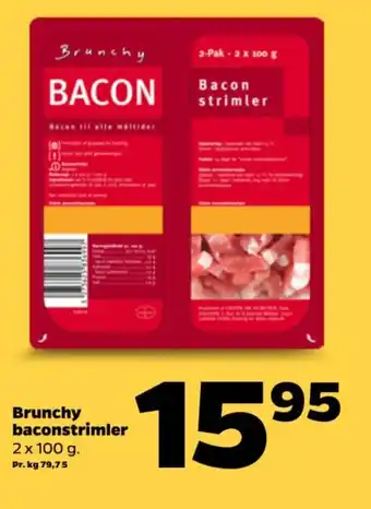 Netto Brunchy baconstrimler tilbud