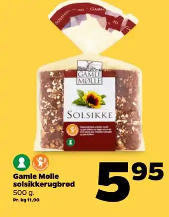 Netto Gamle Mølle solsikkerugbrød tilbud