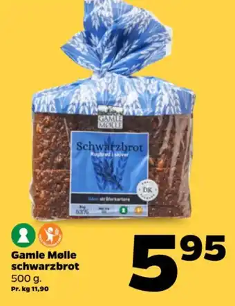 Netto Gamle Mølle schwarzbrot tilbud