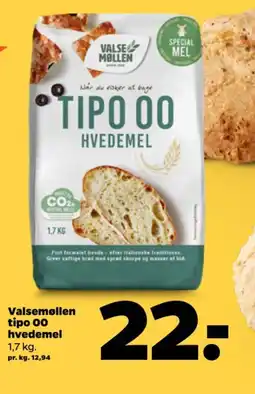 Netto Valsemøllen tipo 00 hvedemel tilbud