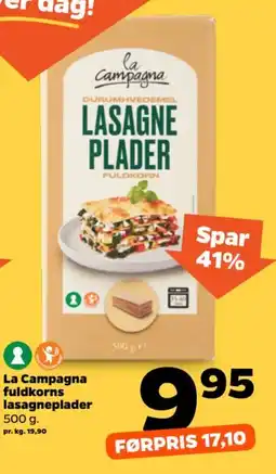 Netto La Campagna fuldkorns lasagneplader tilbud