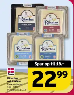 Løvbjerg Riberhus ost i skiver tilbud